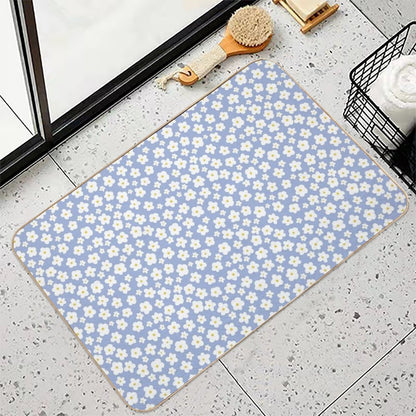 Cute Spring Summer Flowers  Rapid-Drying Bath Mat
