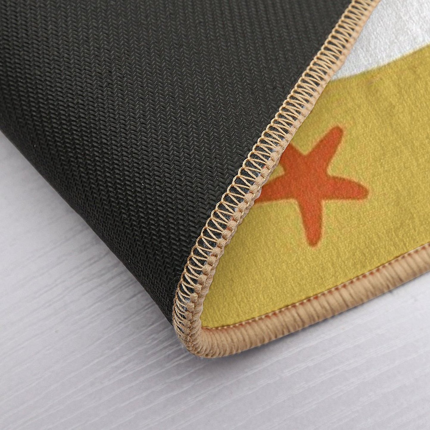 Mid Century Atomic Age Summer Beach  Eco-Friendly Bath Mat