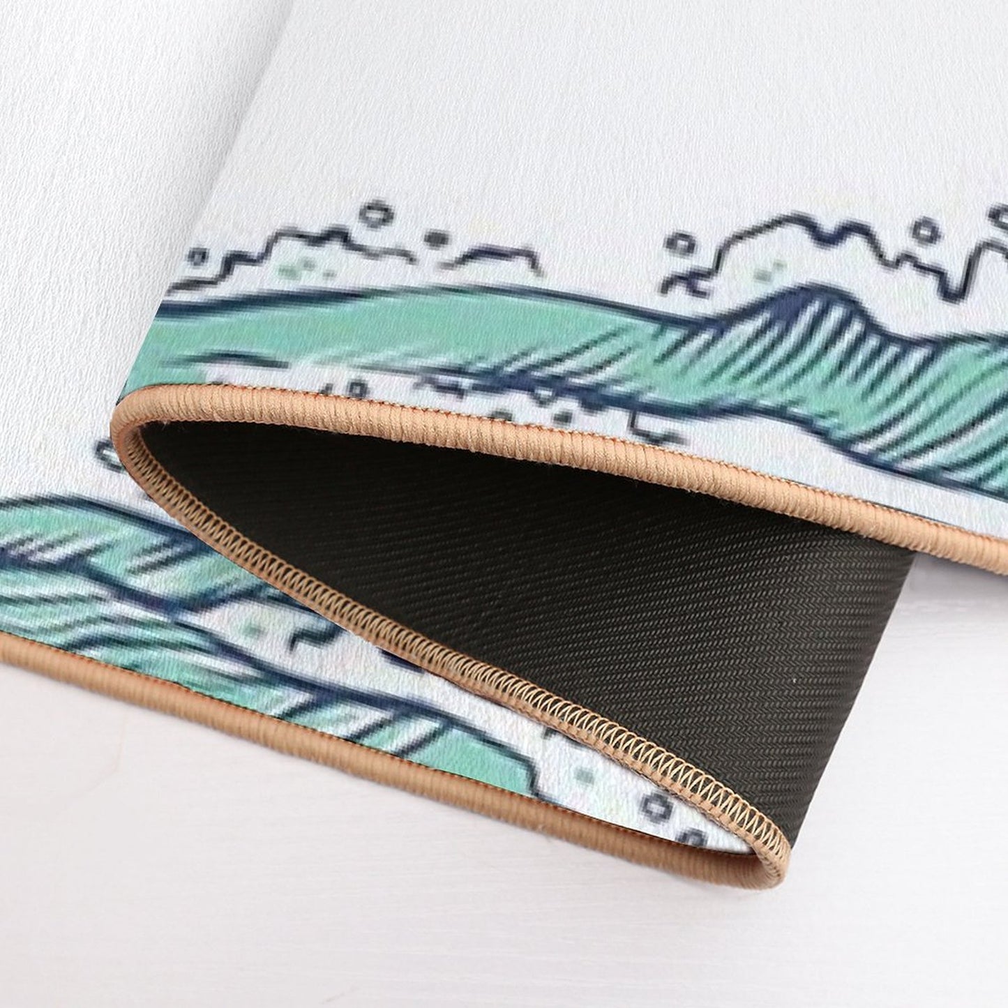 Sky & Sea  Fade-Resistant Bath Mat