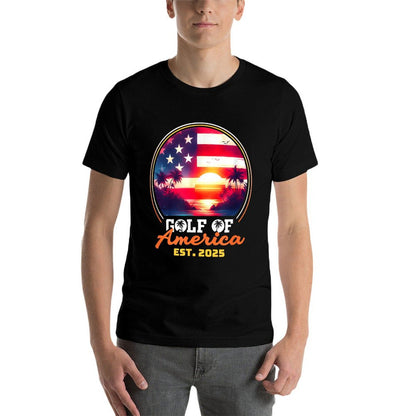 Funny USA America Shirt Gulf Of Us America Est 2025 Easy-care T-Shirt