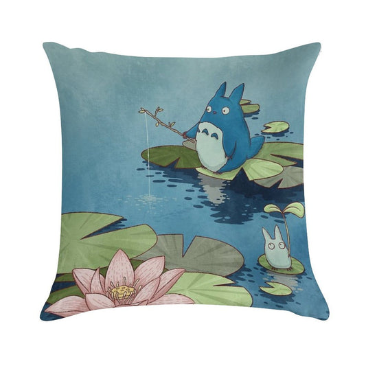 Fishing in The Pond Soft Ultra-Soft Texture Throw Pillow