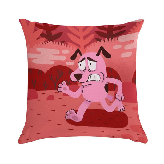 Fear And Courage Soft Fade-Resistant Throw Pillow
