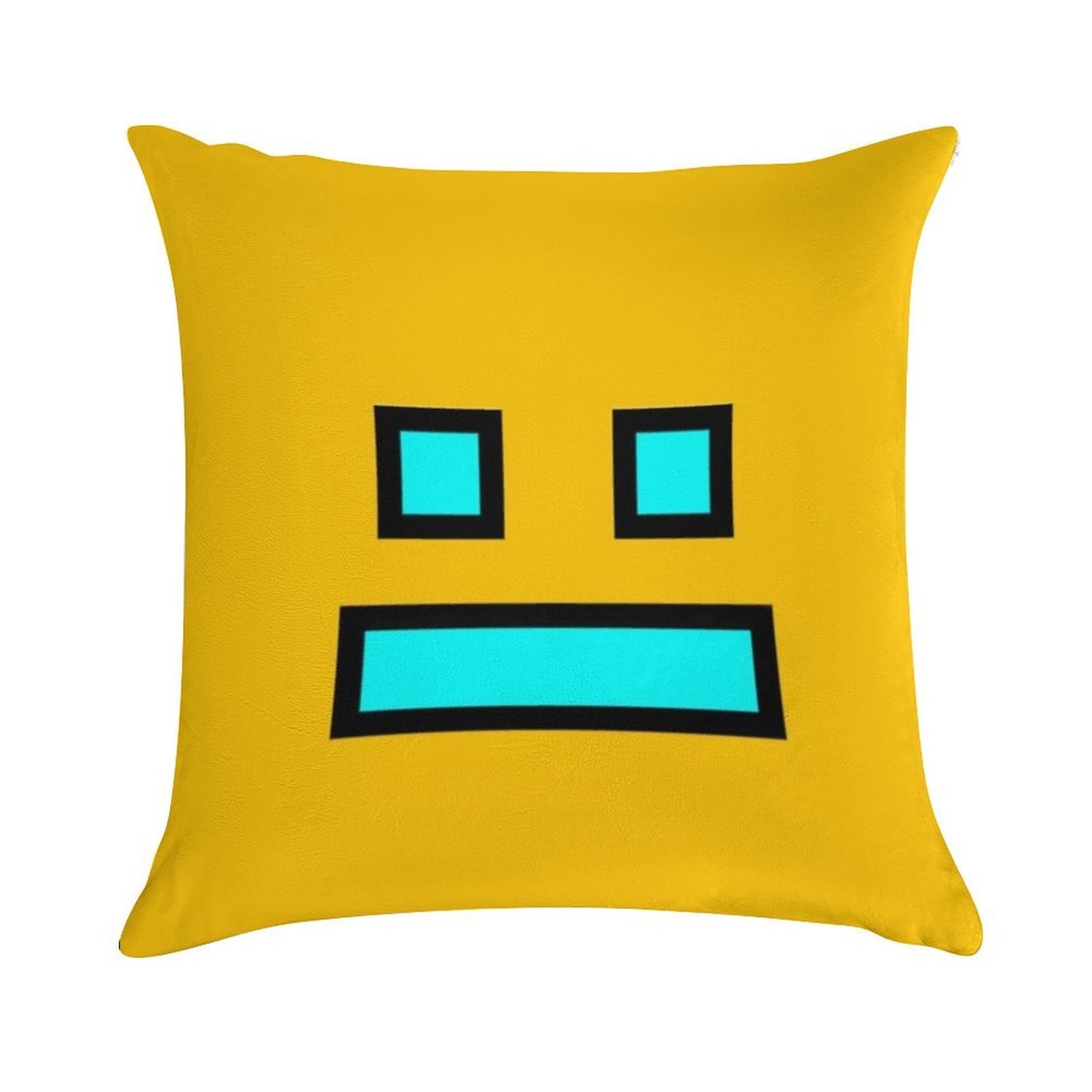 Geometry Dash Soft Fade-Resistant Throw Pillow