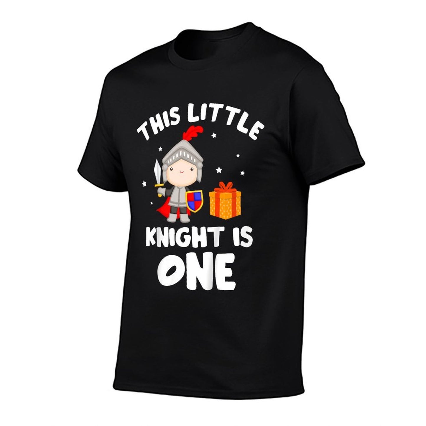 Kids First Birthday Party Knight One Year Old Celebration  Durable T-Shirt