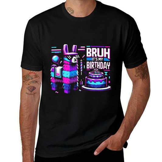 Bruh Its My Birthday Llama Pinata Boy Girl Family Party Bday Lightweight T-Shirt