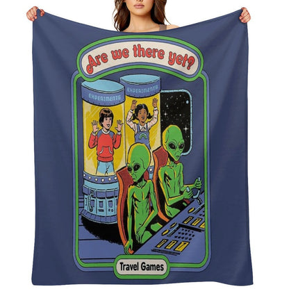 Are We There Yet Machine-washable Throw Blanket