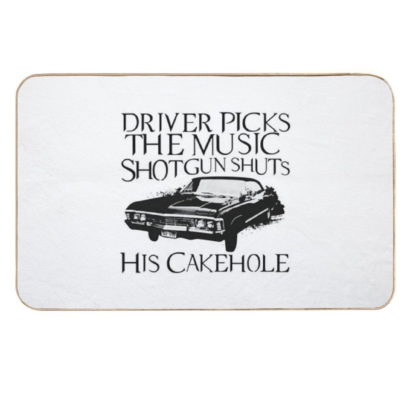 Driver Picks The Music  Anti-Trip Bath Mat