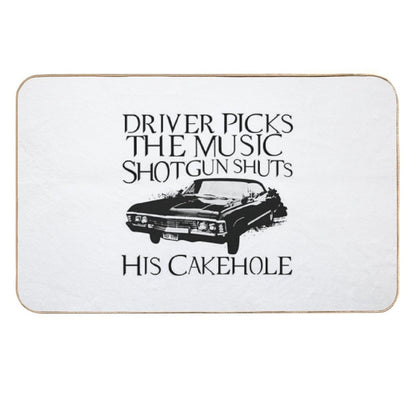 Driver Picks The Music  Anti-Trip Bath Mat