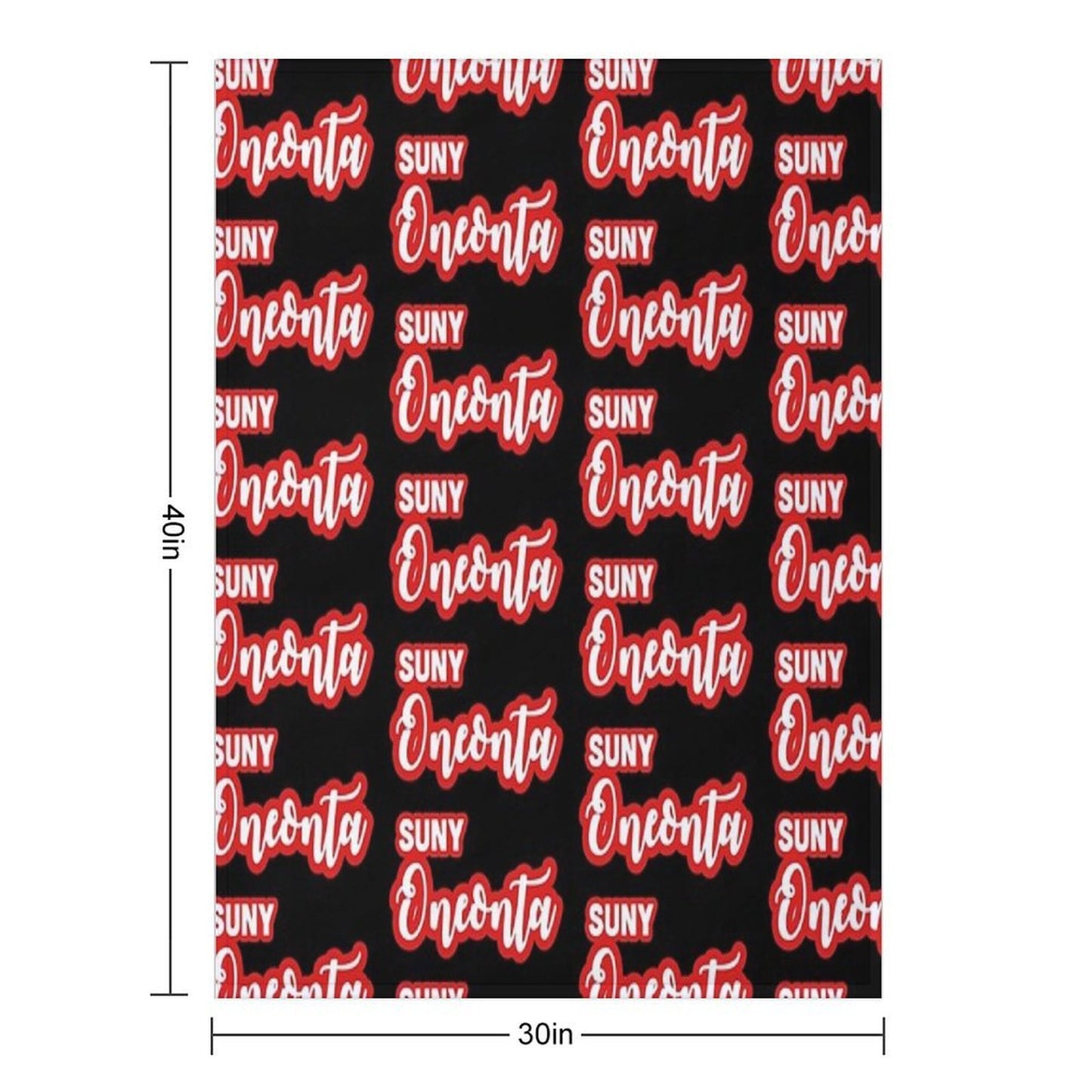 SUNY Oneonta Versatility Throw Blanket