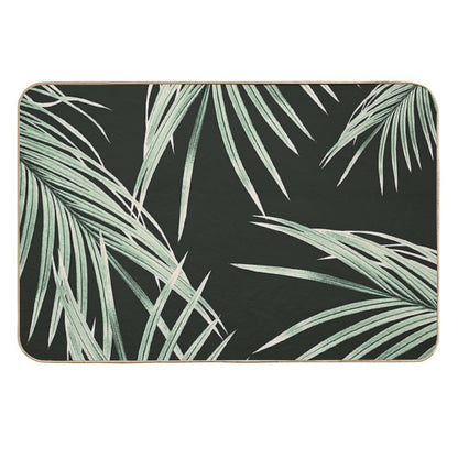 Green Palm Leaves Dream #1 #tropical #decor #art  Versatile Bath Mat