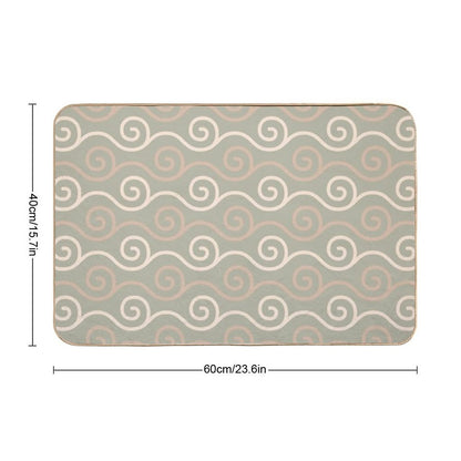 Spiral Lines  Odorless Bath Mat