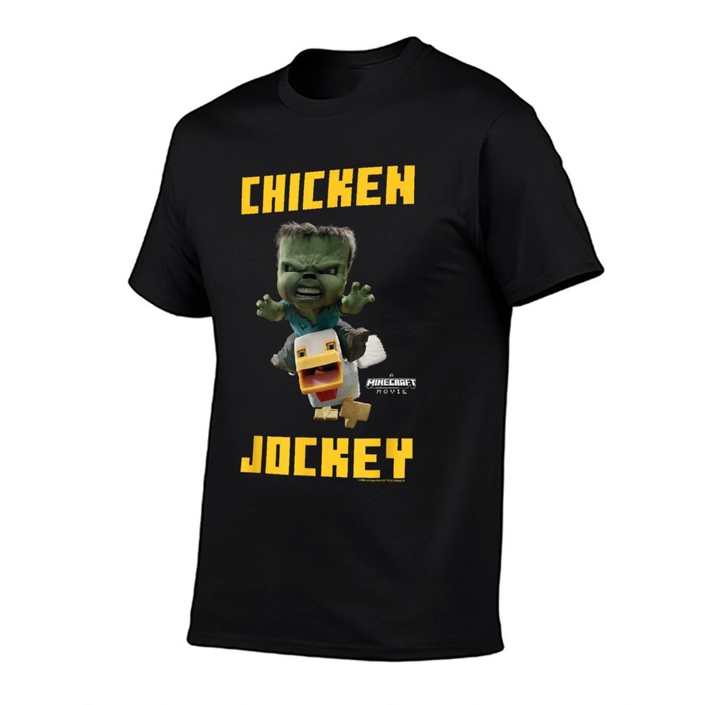 A Minecraft Movie Chicken Jockey Baby Zombie Logo  Lightweight T-Shirt