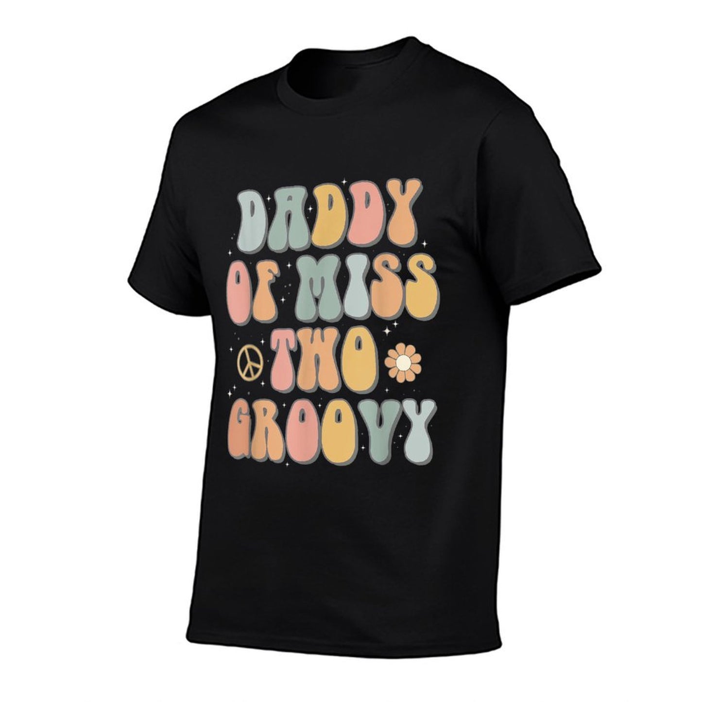 Daddy Dad Two Groovy Second Birthday Retro 2nd Bday Party  Graphic-printed T-Shirt