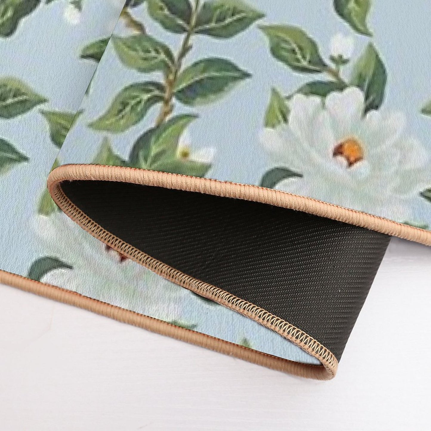 Cottage Floral - Light Blue  Slip-Resistant Bath Mat