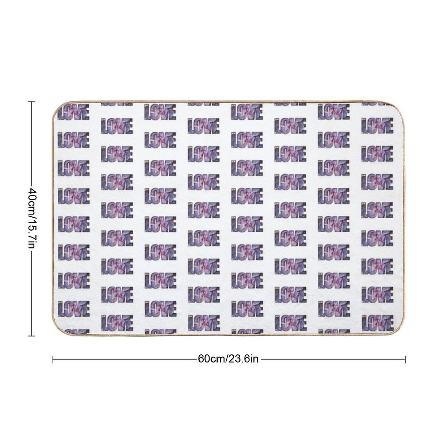 Echeveria Love Durable Bath Mat