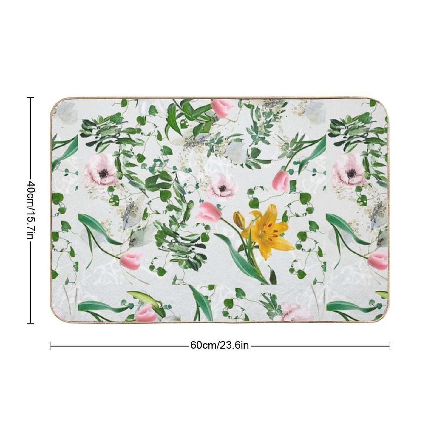 Pattern 363  Fade-Resistant Bath Mat