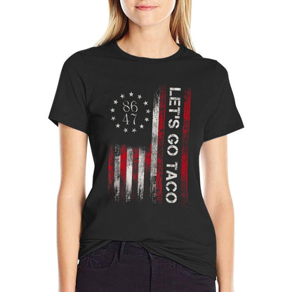 Lets Go Taco Funny Lets Go Taco  Wrinkle-resistant T-Shirt