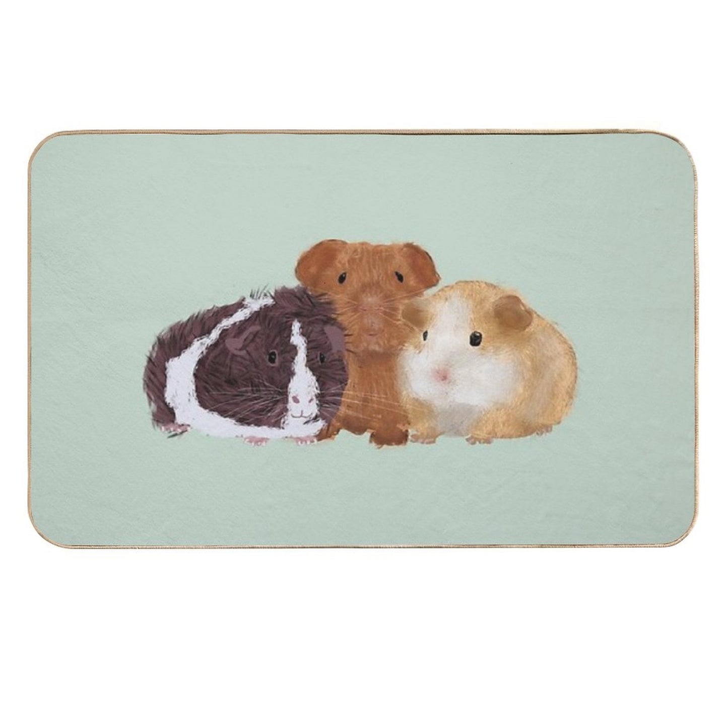 Guinea Pigs  Easy To Clean Bath Mat
