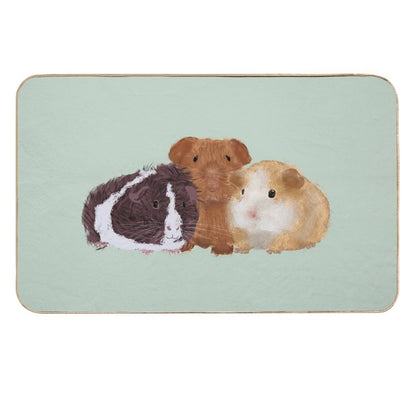 Guinea Pigs  Easy To Clean Bath Mat