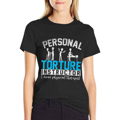 Funny DPT Physical Therapist Gift PTA Physical Therapy  Summer-ready Fabric T-Shirt