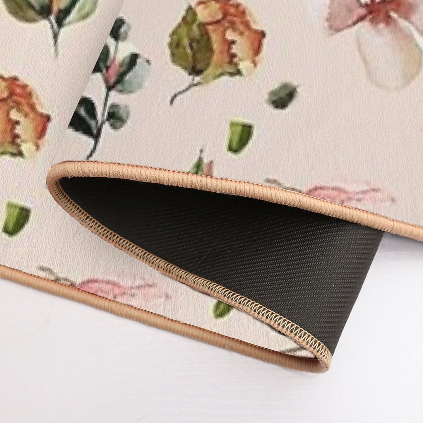 Vintage Floral Pattern  Stain-Proof Bath Mat