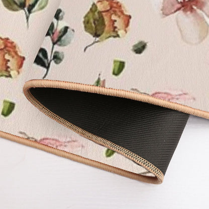Vintage Floral Pattern  Stain-Proof Bath Mat