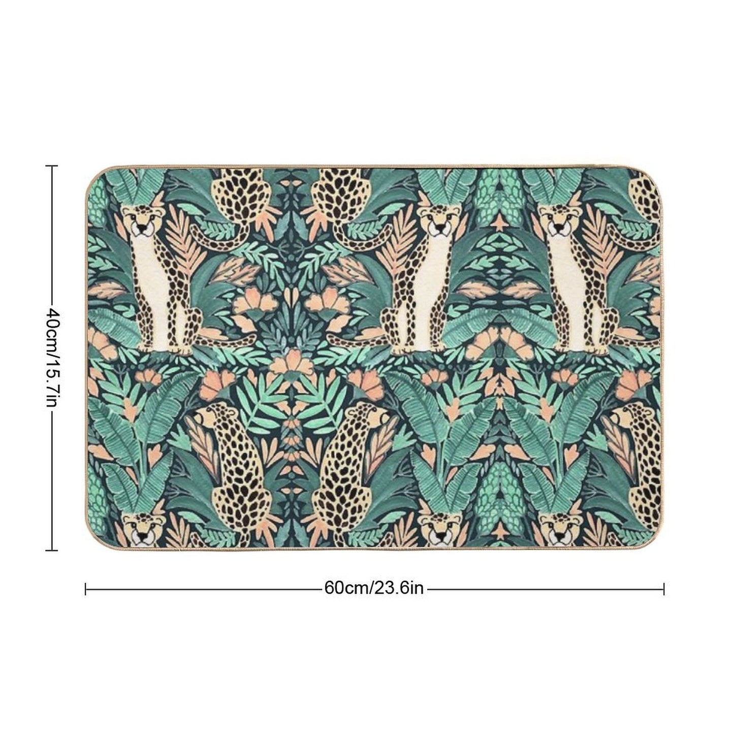 Leopard  Slip-Resistant Bath Mat