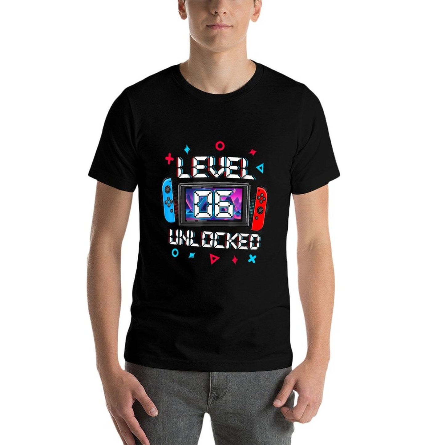 Level 6 Unlocked Gamer 6th Birthday Gift Video Game Boys  Eco-friendly Material T-Shirt
