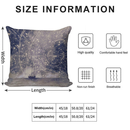 Star Maps Soft Decorative Cover Throw Pillow