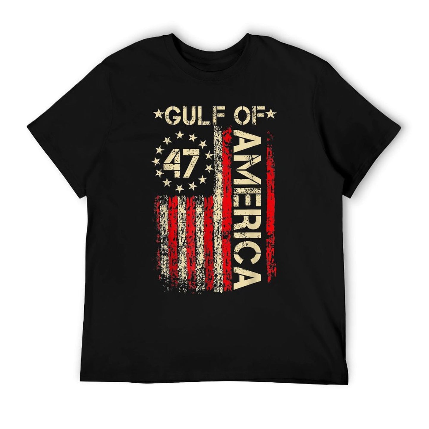 Retro Gulf of USA America Funny US Flag Versatile T-Shirt