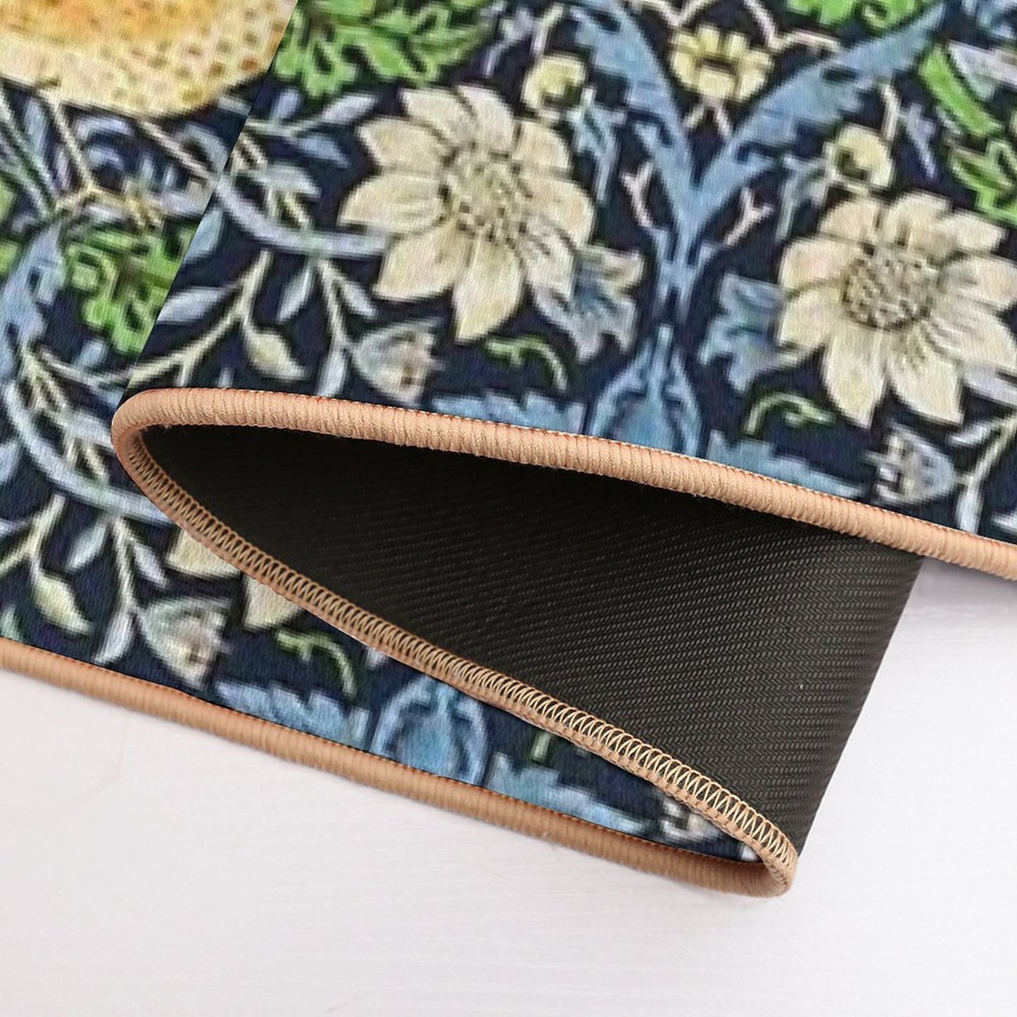 Art Nouveau Bird And Flower Tapestry  Versatile Bath Mat