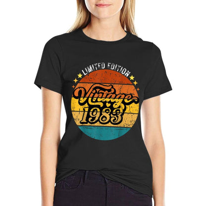 Vintage 1983 Limited Edition 40 Year Old Gifts 40th Birthday  Slim-fit Cut T-Shirt