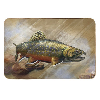 The Native Brook Trout Art  Versatile Bath Mat