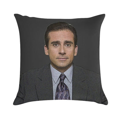 MICHAEL SCOTT Steve Carell The Office TV Show NBC Soft Style Accent Throw Pillow