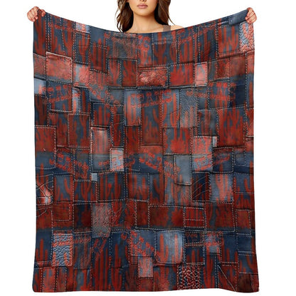 Cowboy Pattern V33 Travel-friendly Throw Blanket