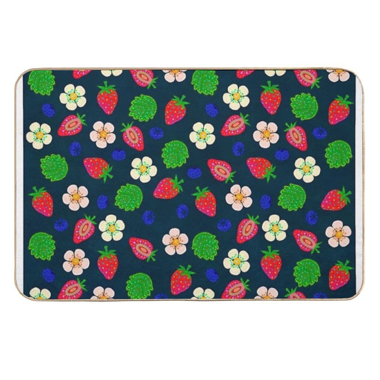Strawberry Magic  Dirt-Trapping Bath Mat
