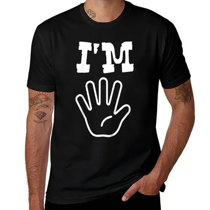 Kids I'm This Many I'm Five Fingers Hand 5th Birthday  Stretchy T-Shirt