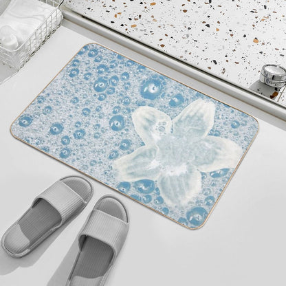 Designer Bubbles And Lilly -  Dirt-Trapping Bath Mat