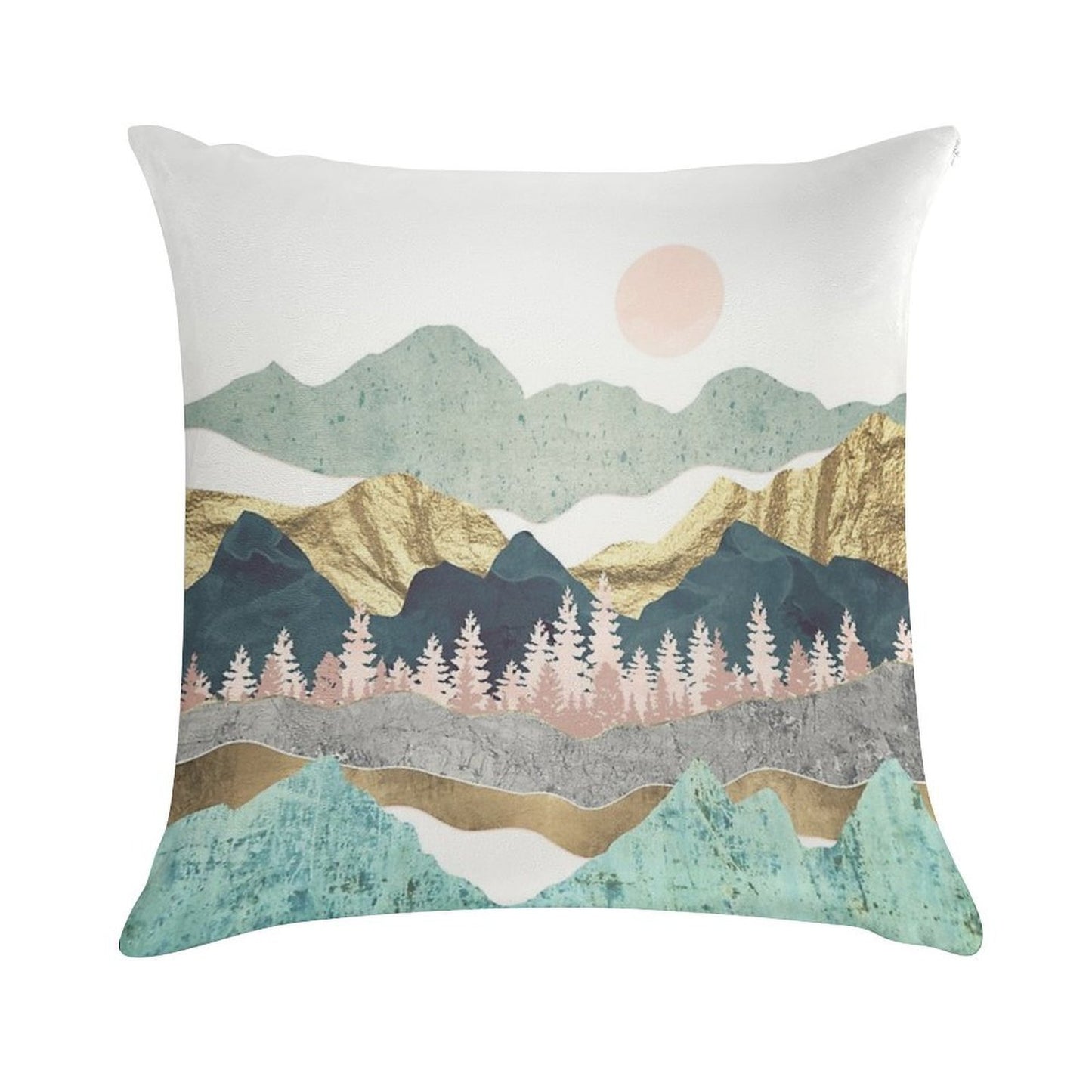 Summer Vista Soft Fade-Resistant Throw Pillow