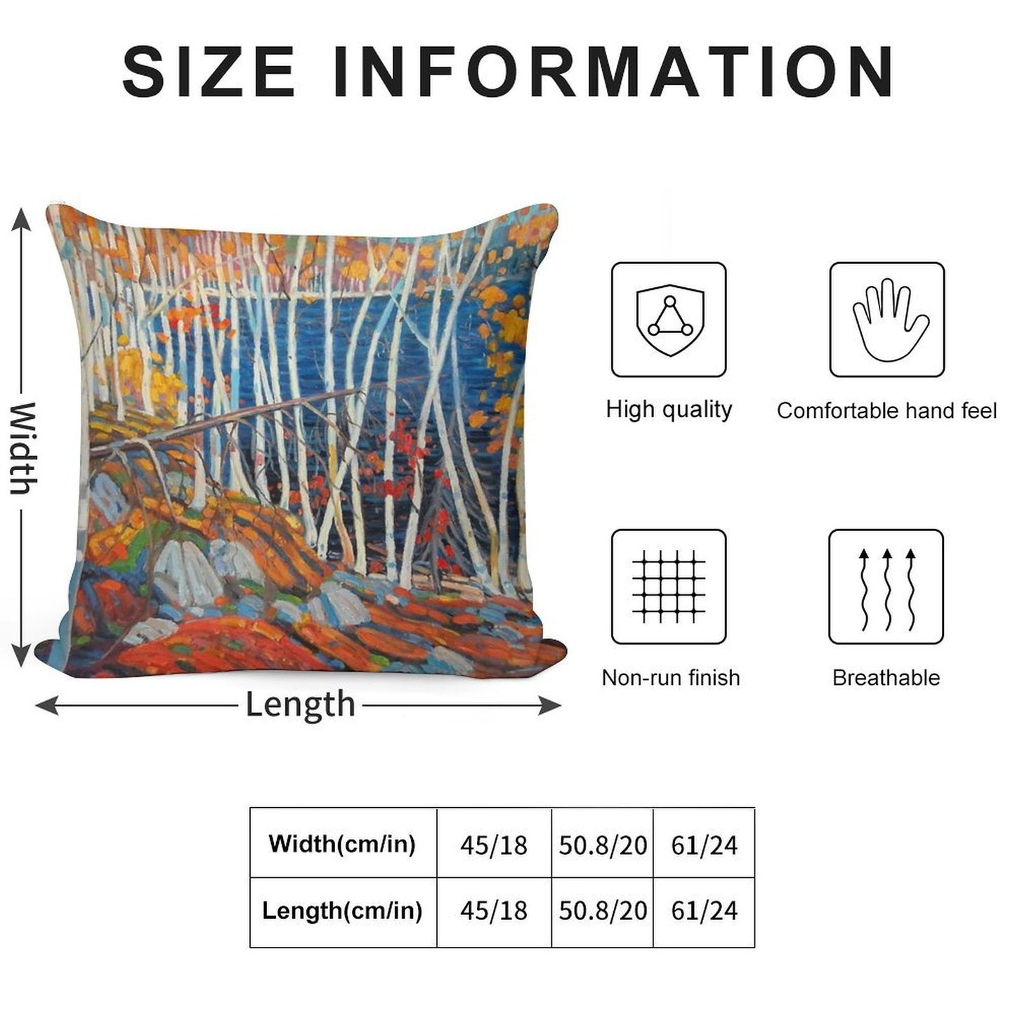 In The Northland (Group Of Seven) by Tom Thomson Canadian Landscape Soft High-Density Material Throw Pillow