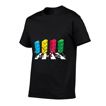Master Builder Building Bricks Block Party Brick Boys Kids  Summer-ready Fabric T-Shirt