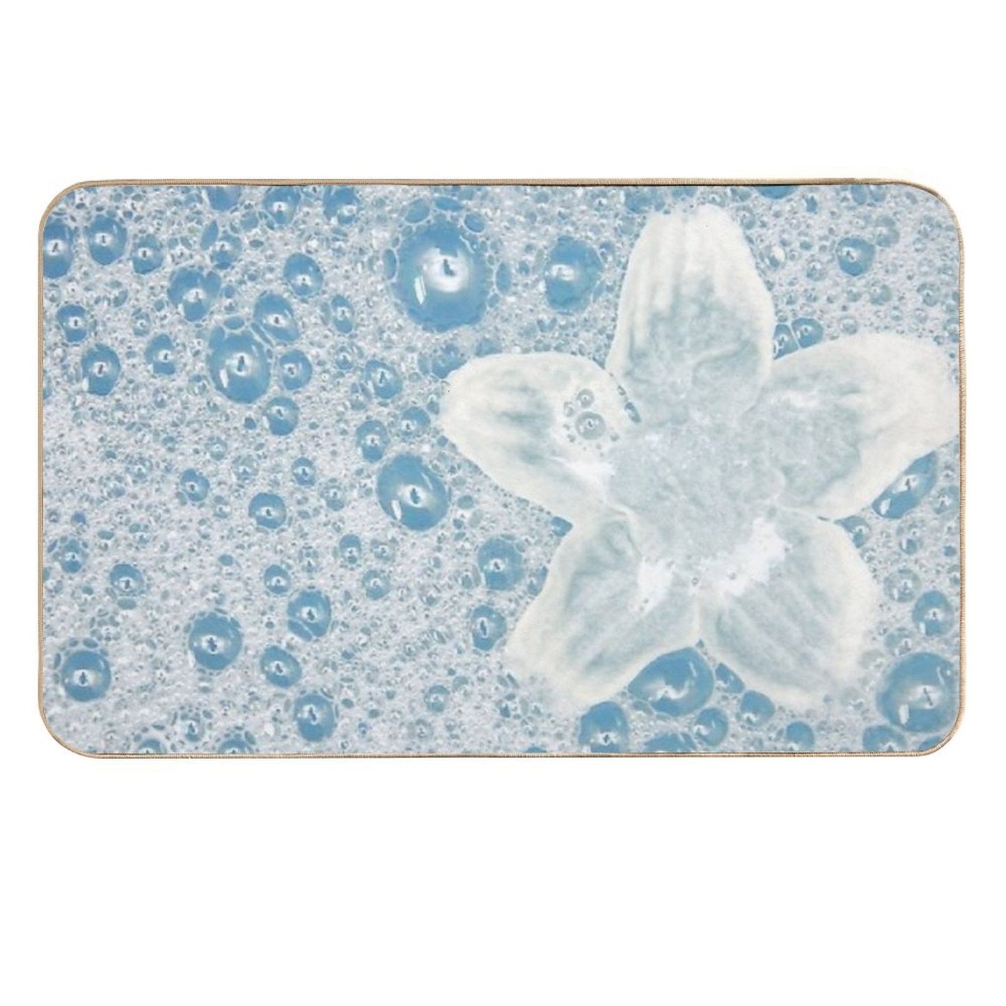 Designer Bubbles And Lilly -  Dirt-Trapping Bath Mat