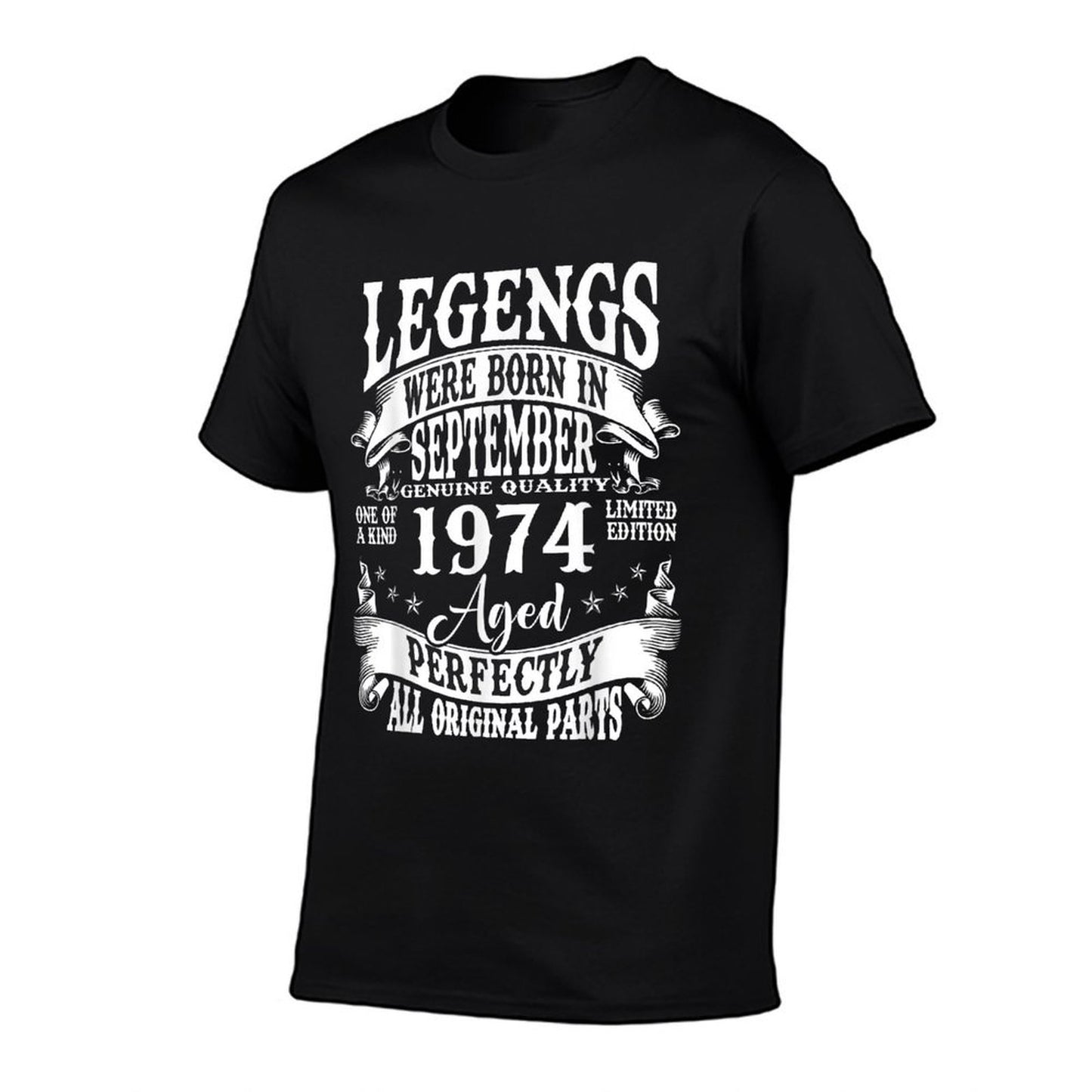 Legends Were Born In September 1974 Retro 50th Birthday Men  Slim-fit Cut T-Shirt
