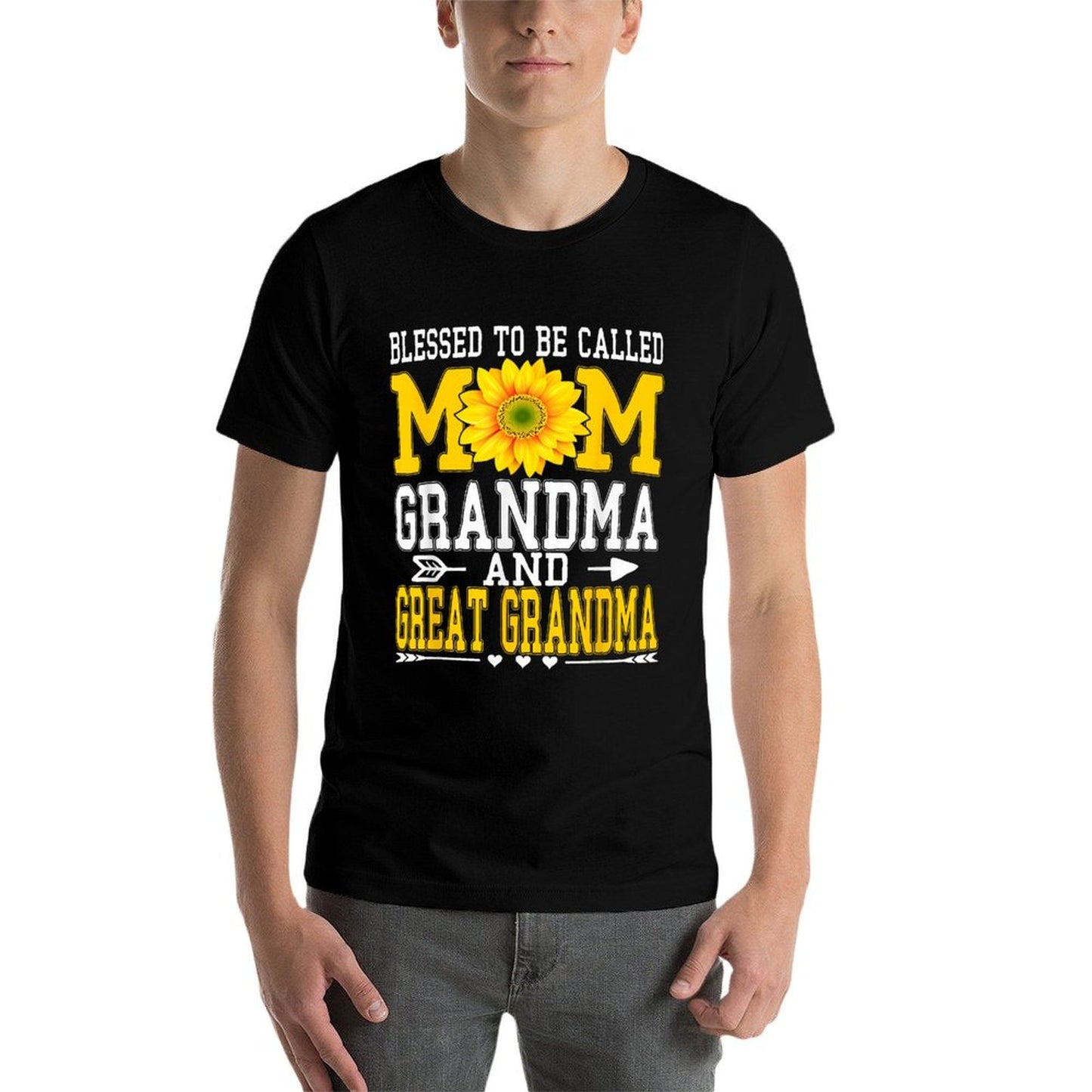 Blessed To Be Called Mom Grandma Great Grandma Mother's Day Tagless Design T-Shirt