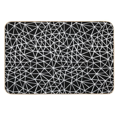 Shattered Black  Eco-Friendly Bath Mat