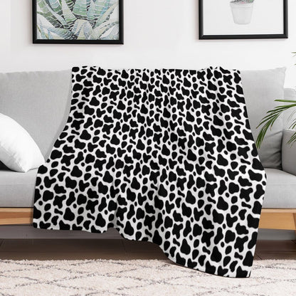 SEAMLESS PATTERNS BLACK-WHITE MOOD SIMPLE TIME Eco-conscious Throw Blanket