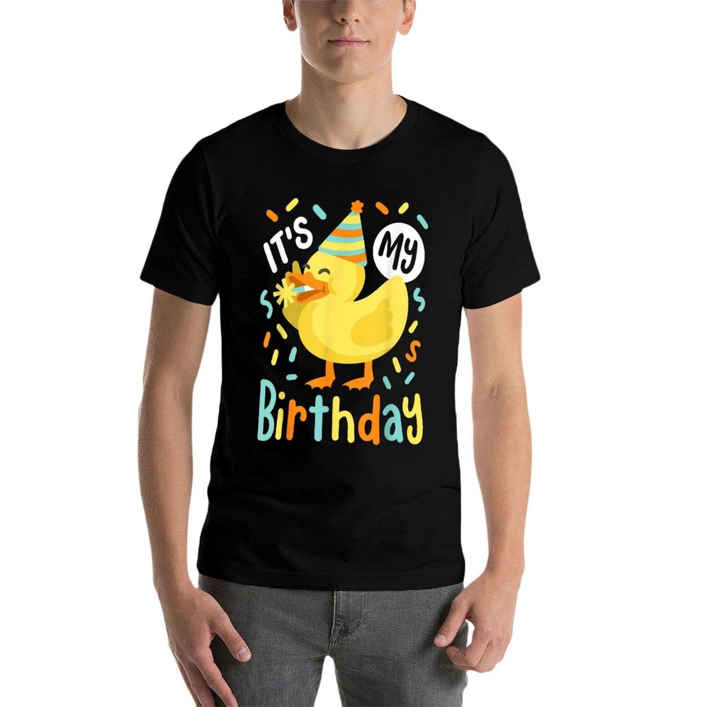 It's My Birthday Rubber Duck Lover Kids Girls Boys Bday Comfortable T-Shirt