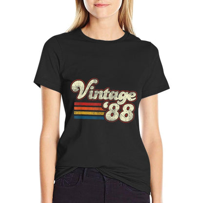 Vintage 1988 34 Birthday  Stretchy T-Shirt