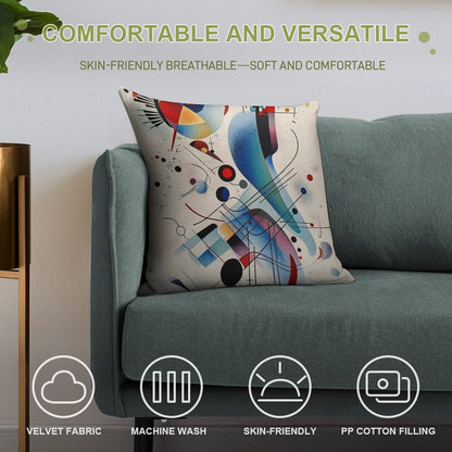 Kandinsky Art Print Soft Gift Ready Throw Pillow