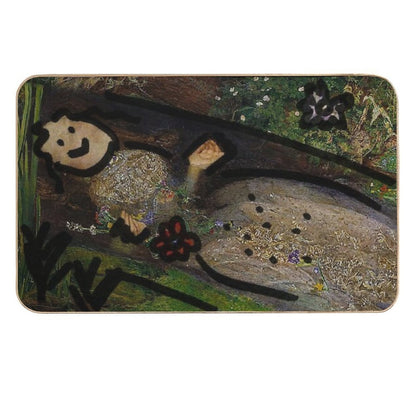 Derpaintings - Ophelia  Fade-Resistant Bath Mat